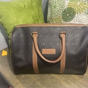 Dior Black and Brown Boston Bag